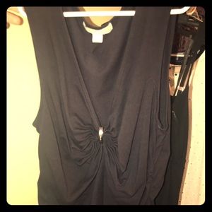Michael Kors Sleveless Top with MK hardware